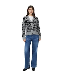 Masai Copenhagen Women's Malokina Leopard Pattern Cardigan