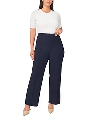 Vince Camuto Plus Pull-On Pintuck Kick Flare Pants