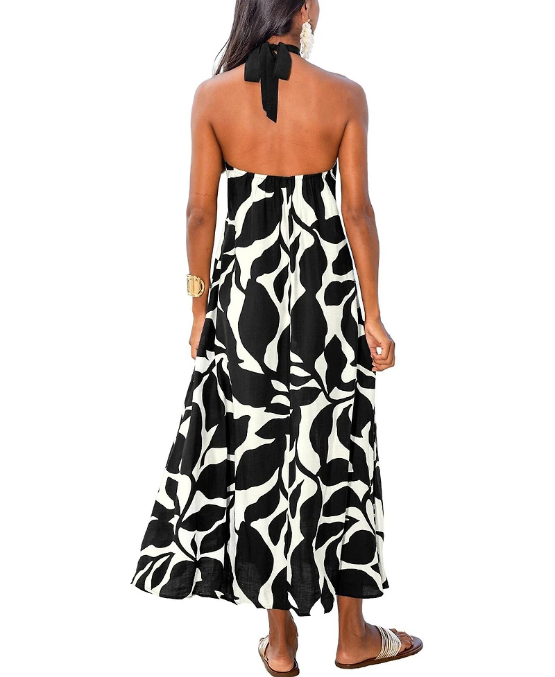 Cupshe Women's Shore Glow Tropical Maxi Beach Dress