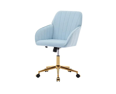 sumyeg Adjustable Office Chair Swivel Backrest Seat with Metal Base