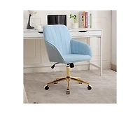 sumyeg Adjustable Office Chair Swivel Backrest Seat with Metal Base