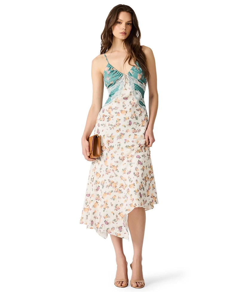 Steve Madden Women's Alesha Sweetheart Neck Sleeveless Midi Dress