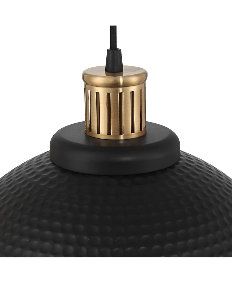 Possini Euro Design Araceli Metal Pendant Light 16inch Wide Modern Dome Shade for Dining Room House Foyer Kitchen Island