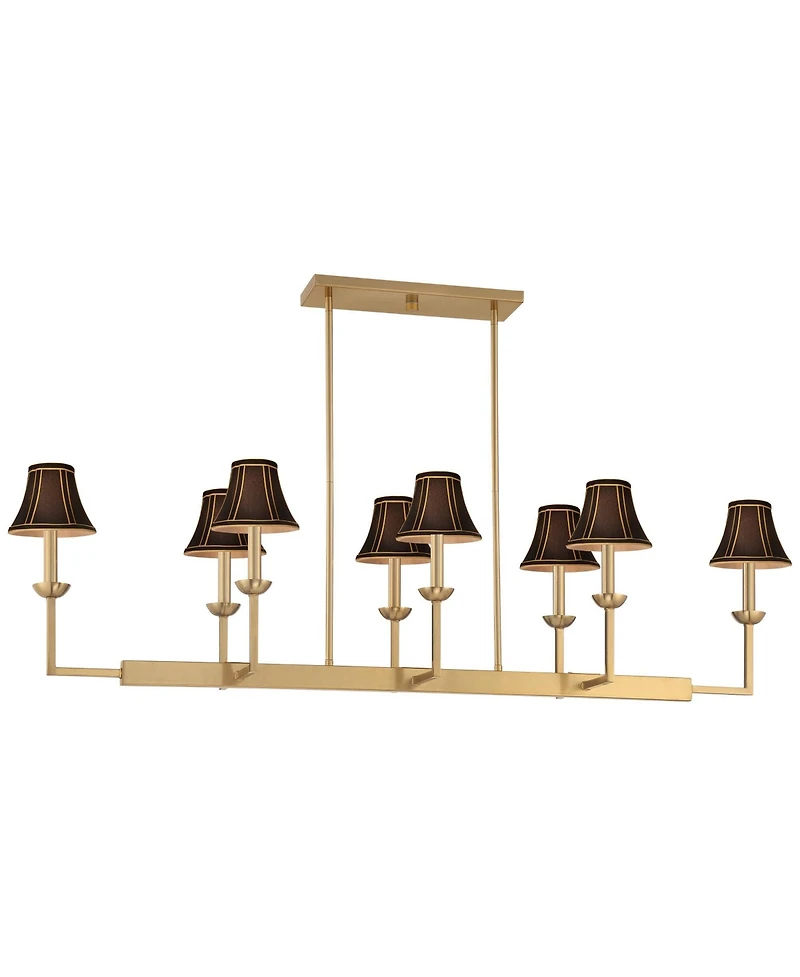 Possini Euro Design Kime 50inch Wide 8-Light Island Chandelier Shades