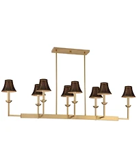 Possini Euro Design Kime 50inch Wide 8-Light Island Chandelier Shades