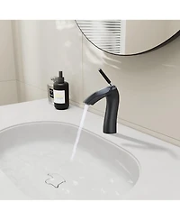 Midola Single Handle Lavatory Basin Sink Faucet with Solid Brass Body for Bathroom