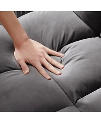 Streamdale Furniture 3-in-1 Convertible Sofa Bed Chair Adjustable Recliner for Small Spaces