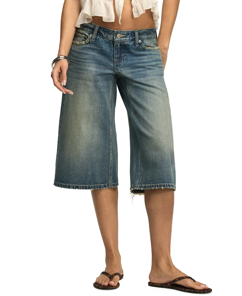 Lucky Brand Women's Ultra-Wide Cropped Culotte Jeans
