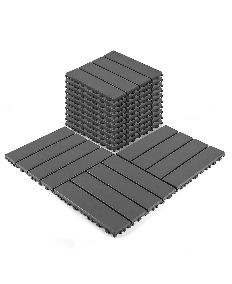 Streamdale Furniture Interlocking Waterproof Decking Tiles