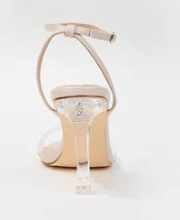 Berness Women's Nature Clear Strap Heel Sandals