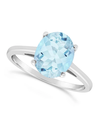 Sky Blue Topaz (3 ct. t.w.) Ring Sterling Silver. Also Available Rose Quartz (2-1/4