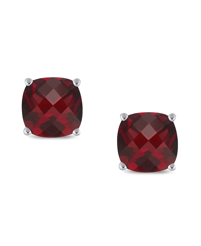 Garnet (5-3/8 ct. t.w.) Stud Earrings in Sterling Silver