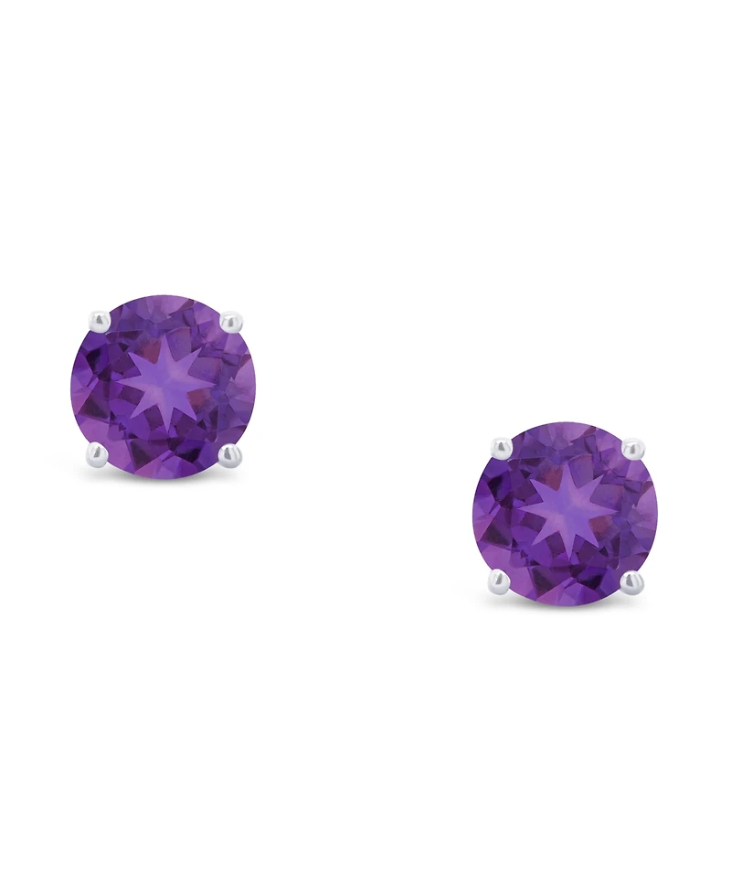 Amethyst (9/10 ct. t.w.) Stud Earrings 14K White or Yellow Gold