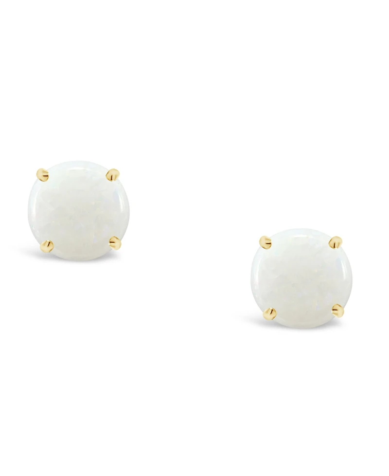 Opal (5/8 ct. t.w.) Stud Earrings in 14K Yellow Gold