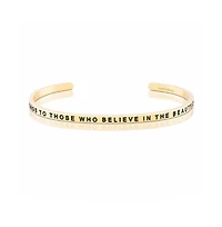 Mantra The Future Belongs To Those Who Believe In The Beauty Of Their Dreams Bracelet - Outside