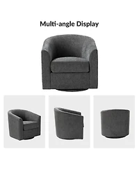 Hulala Home Amiir Upholstered Swivel Accent Chair