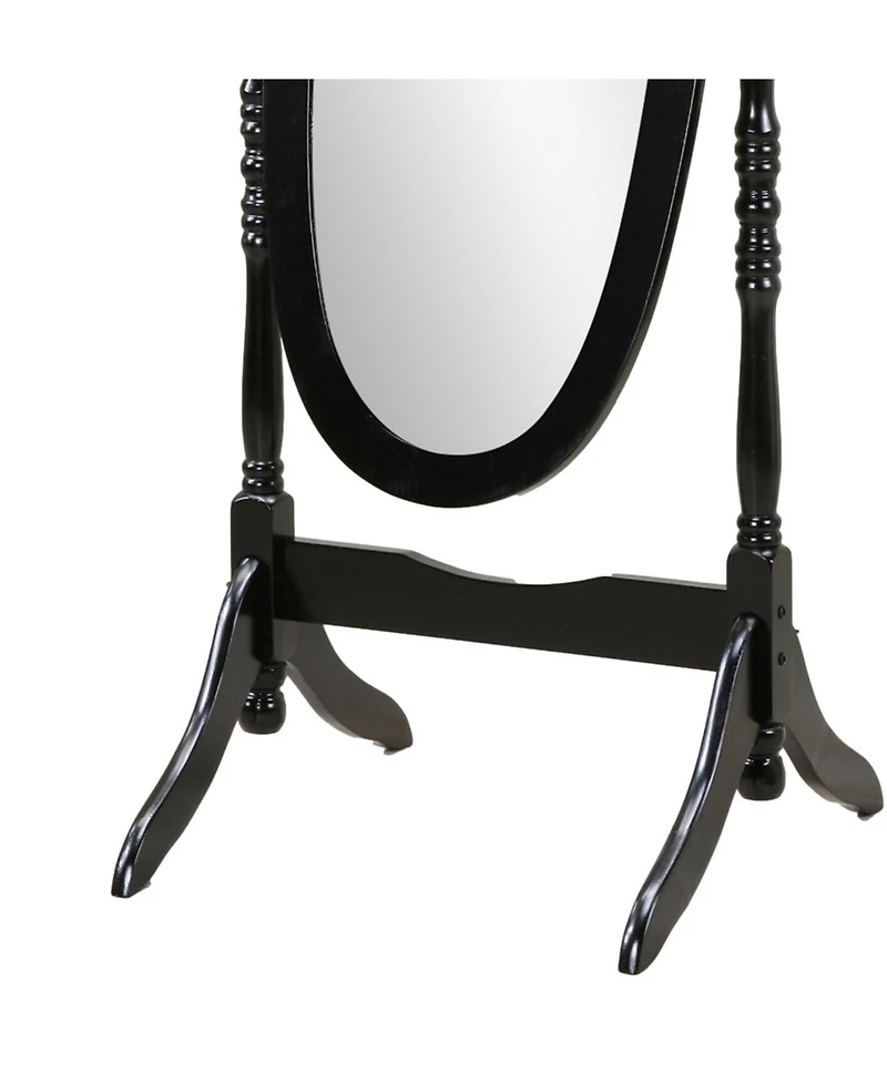 Midola Traditional Queen Anna Style Wood Floor Cheval Mirror for Home