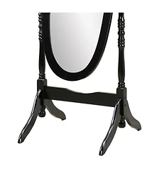 Midola Traditional Queen Anna Style Wood Floor Cheval Mirror for Home