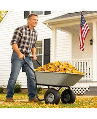 Streamdale Furniture Two-wheeled cart garden cart 10-inch pneumatic wheels