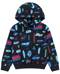 Nike Boys' 4-7 Logo Printed Pullover Hoodie