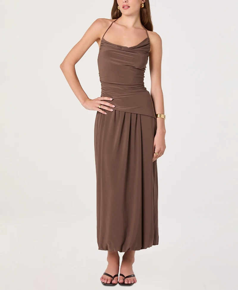 Astr the Label Women's Asymmetric Cowl Neck Top