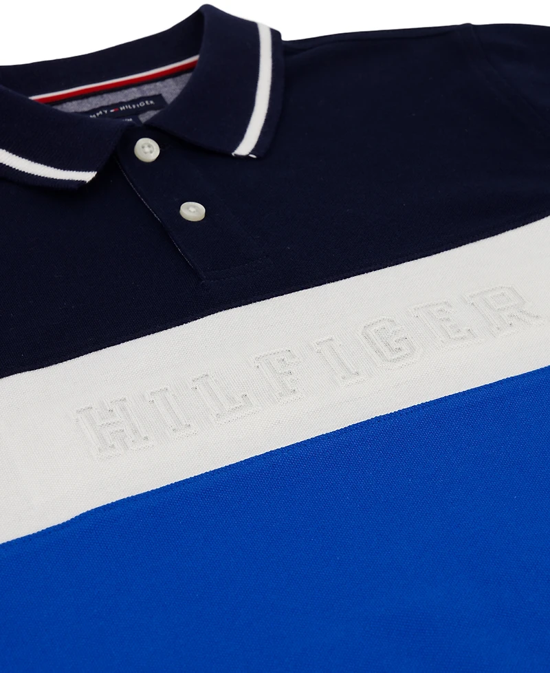 Tommy Hilfiger Boys' 2T-7 Genius Pieced Color-Block Polo Shirt