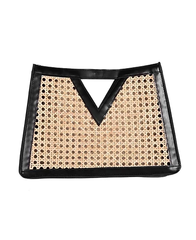 Adornia Fine Women's Rattan Kane Clutch Handbag