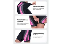 Sportneer Women Padded Bike Shorts – Large, Bicycle Cycling Shorts for Women's Biking, 4D Gel Padding for Mountain Bike and Road Bike