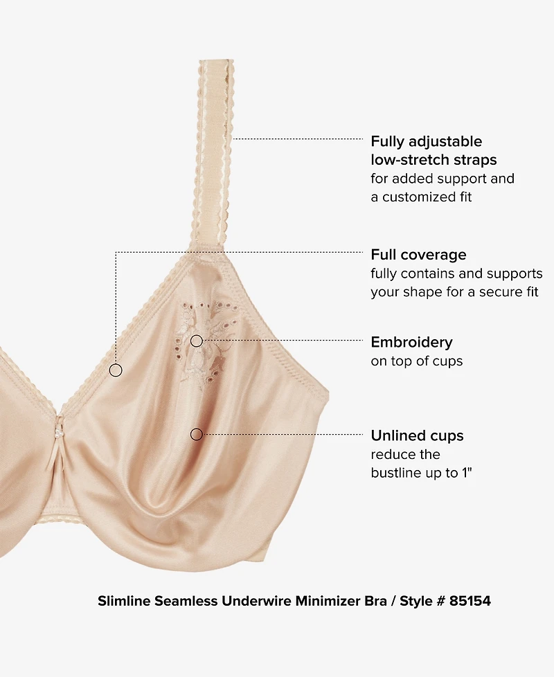 Wacoal Slimline Seamless Minimizer Bra 85154