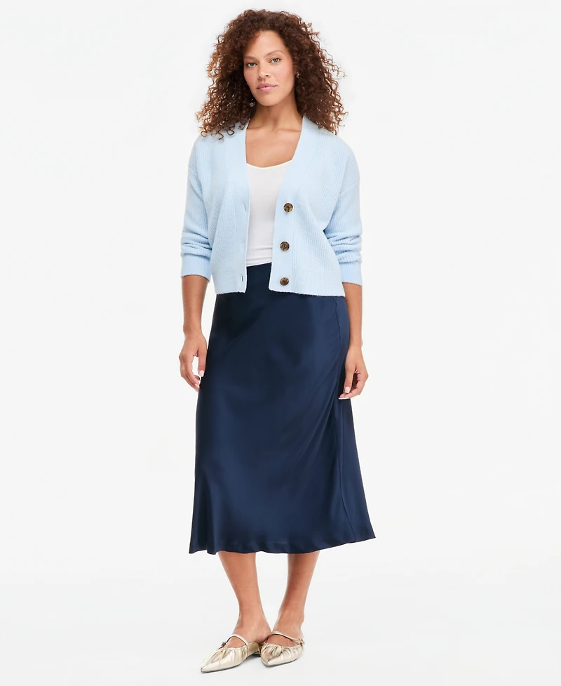 On 34th Women's Pull-On Satin Slip Skirt, Macy's Exclusive