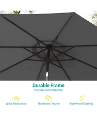 Sonkuki Enhance Your Outdoor Oasis With 9Feet Round Patio Umbrella - Stylish, Durable, And Sun-Protective