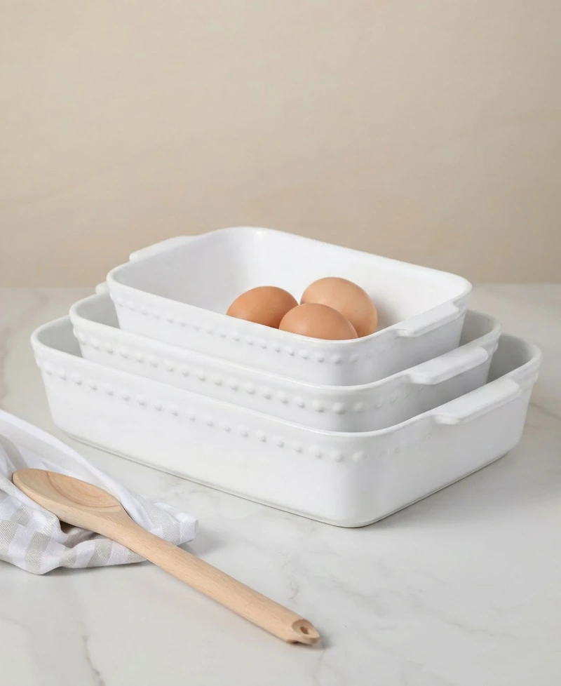 Costa Nova Pearl 82 oz. Rectangular Baker