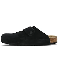 Birkenstock Men's Boston Nubuck Leather Wire Buckle Clogs from Finish Line