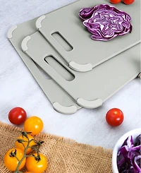 Dexas 3-Piece Polypropylene Reversible Cutting Board Set