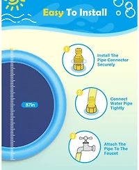 Aofar Dog Splash Pad Anti-slip Pool Sprinkler