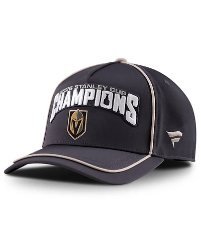 Fanatics Men's Black/Light Beige Vegas Golden Knights 2026 Nhl Stanley Cup Champions Locker Room Adjustable Hat