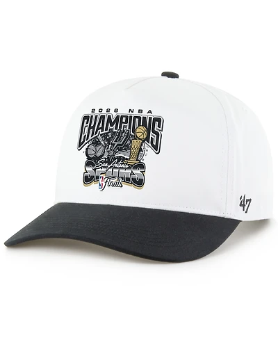 '47 Brand Men's White San Antonio Spurs 2026 Nba Champions Two Tone Hitch Adjustable Hat