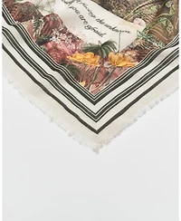 Fable England Women's Taupe Woodland Tales Long Scarf