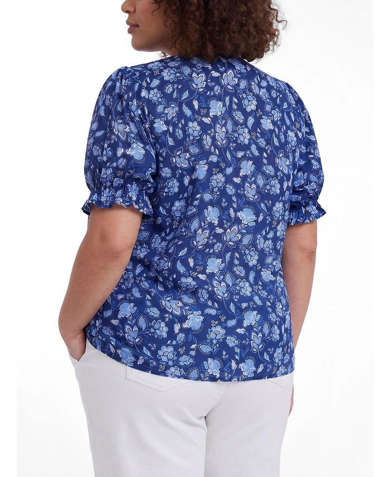 Torrid Plus Belle Isle Ruffle Blouse