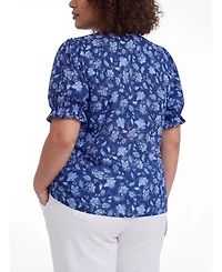 Torrid Plus Belle Isle Ruffle Blouse