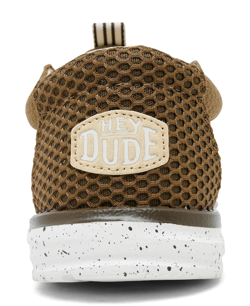 Hey Dude Men's Wally Mesh Slip-On Moccasin Sneakers from Finish Line