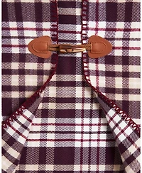 Fable England Women's Caramel and Chocolate Check Cape