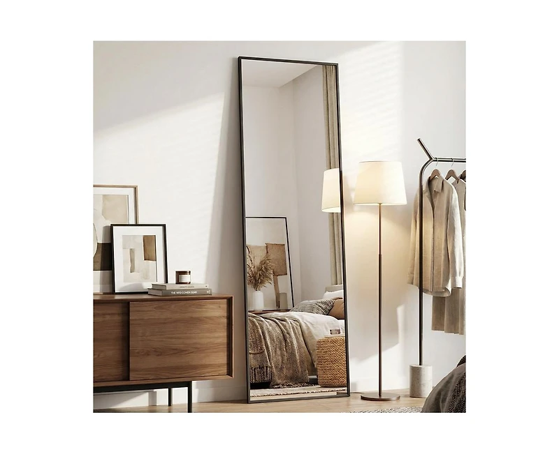 Antok Full Length Mirror, 59"x16" Oversized Floor Mirror Freestanding, Body for Living Room Style