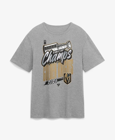 Fanatics Men's Steel Vegas Golden Knights 2026 Nhl Stanley Cup Champions Replica Locker Room T-Shirt