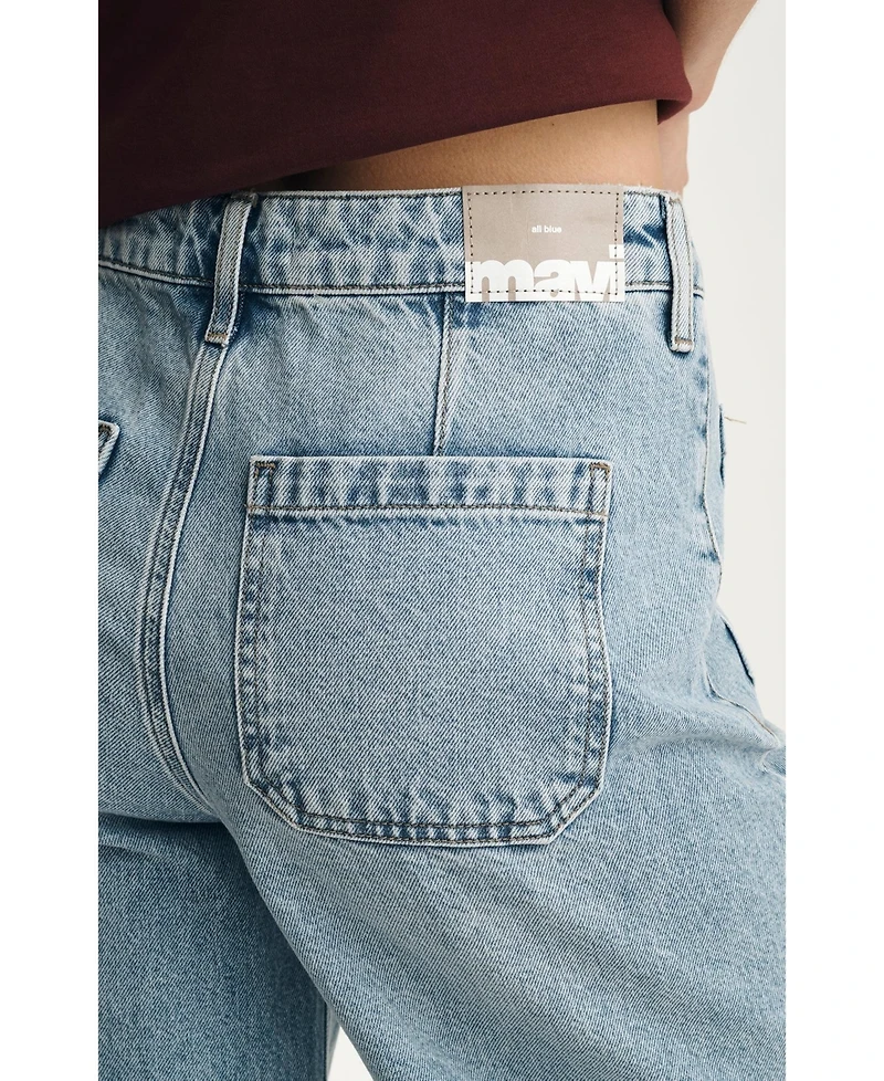 Mavi Jeans Women's Christine High Rise Wide Leg Light Classic Denim
