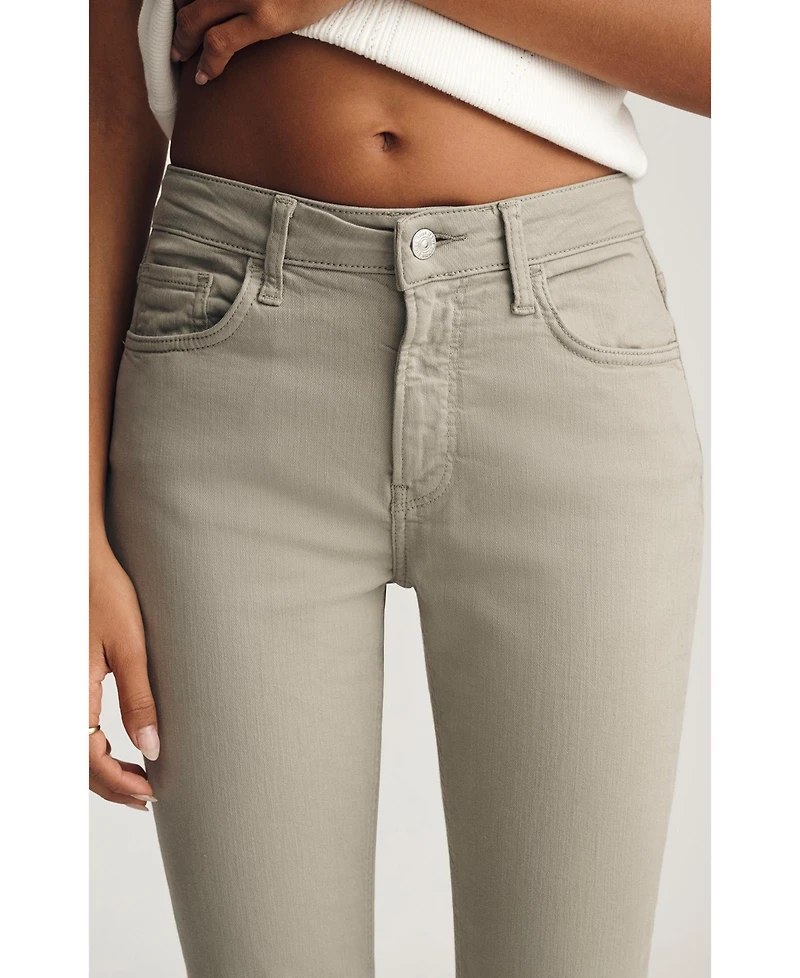 Mavi Jeans Women's Kathleen Mid Rise Boyfriend Desert Sage Flex Blue