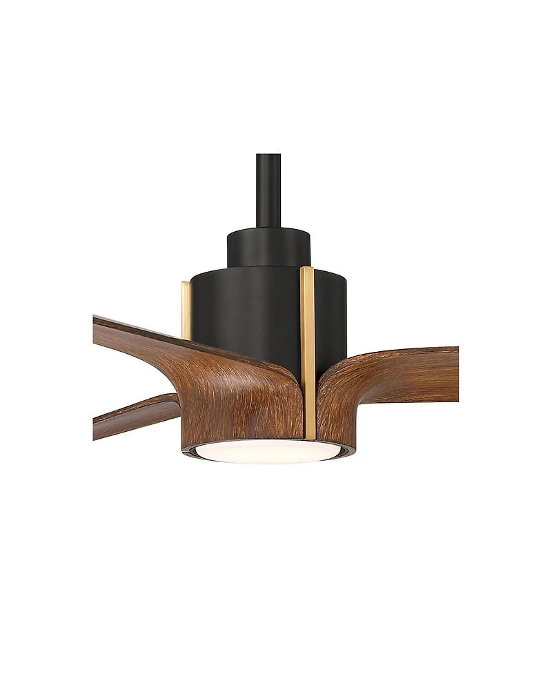 Casa Vieja 60 inch Aero and Koa Led Ceiling Fan with Remote
