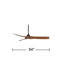 Casa Vieja 54 inch Kona Wind Led Dc Damp Ceiling Fan