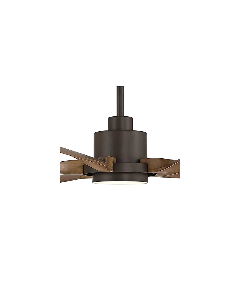 Casa Vieja 60 inch Stonebrook and Barnwood Damp Led Ceiling Fan