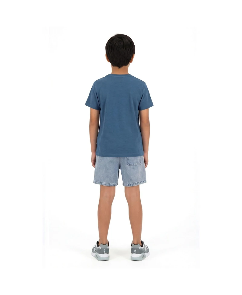 Andy & Evan Boys and Navy Surfing Graphic Tee